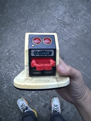 Vintage 1985 Tomy Bat Op Dustbot Robot Not Working For Parts