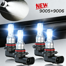 4x 90059006 Led Headlight Combos High Low Beam Bulb Kit Super White Bright Lamp