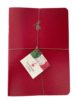 Bieffe~Handmade in ITALY~Diary/Journal/Notebook~Red~Perfect Gifts~set of 3~NWT 