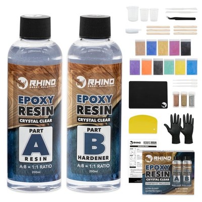 Epoxidharz und Härter Set - 400ml klar 1:1 Basteln Starterset