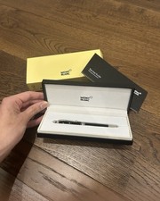 Montblanc Meisterstuck Classique Silver/Black Ballpoint Pen Brand New Box Papers