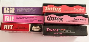 Tintex and Rit fabric dye lot-3 each-all open box-used-see pictures