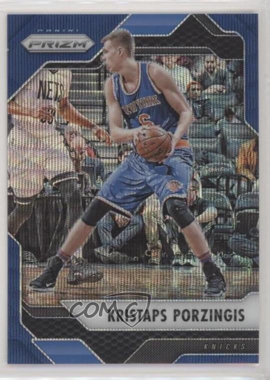 2016-17 Panini Prizm Blue Wave Prizm /99 Kristaps Porzingis #124 d3b