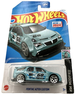 Hot Wheels Pontiac Aztek Custom 111/250 9/10 Teal 68 Chrome New For 2024