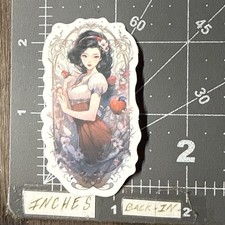 Small Snow White Princess Humor Sticker For Bottle Case Laptop Phone Ect. New19