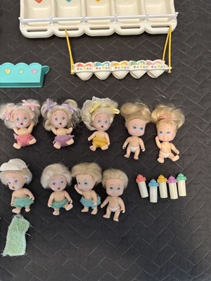 Vintage TYCO Quints Dolls And Accessories 80's-90's lot