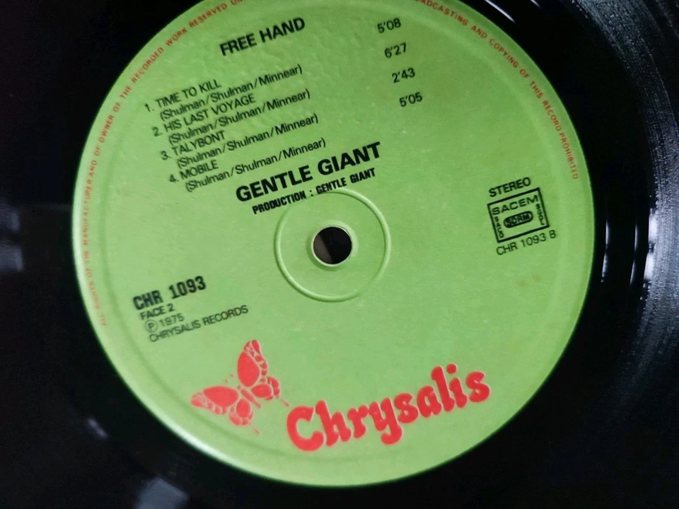 GENTLE  GIANT – Free Hand  1975  - Photo 3/4