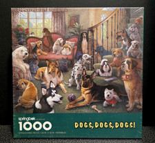 Springbok Jigsaw Puzzle "DOGS,DOGS, DOGS" 1000 Piece New Sealed