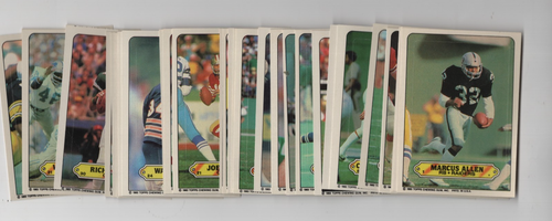 1983 TOPPS FOOTBALL STICKER COMPLETE INSERT SET COLLECTION 33 VINTAGE CARD LOT