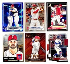 BRYCE HARPER 2022 DONRUSS, PINNACLE, SELECT, CHROME - BASE, INSERTS, REFRACTOR