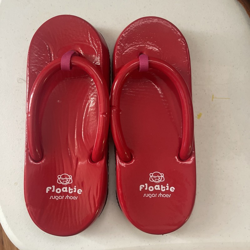 Sugar Shoes Floatie Women's Flip Flops Sandals Sz 9 VINTAGE RARE Red