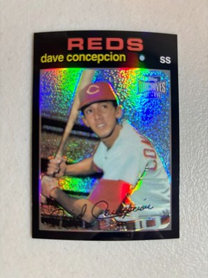 2001 Topps Archives Reserve Refractor Dave Concepcion 1971 style #14 Nrmt