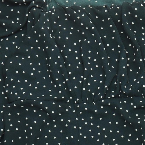 ASOS DESIGN Women's Green Polka Dot Shift Dress Size 30 - Picture 4 of 12