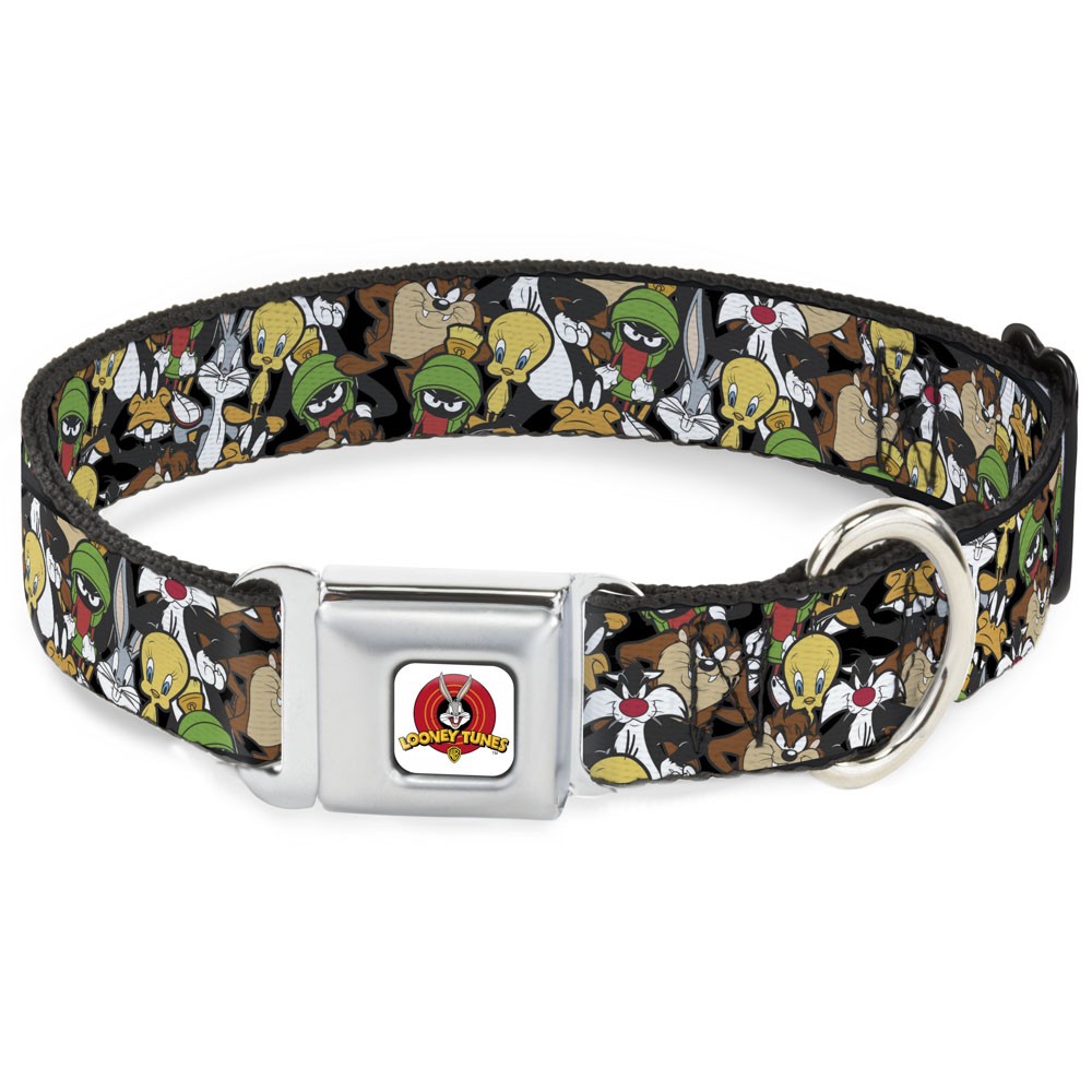 Dog Collar LTA-Looney Tunes Logo White Looney Tunes 6-Character Stacked Collage4