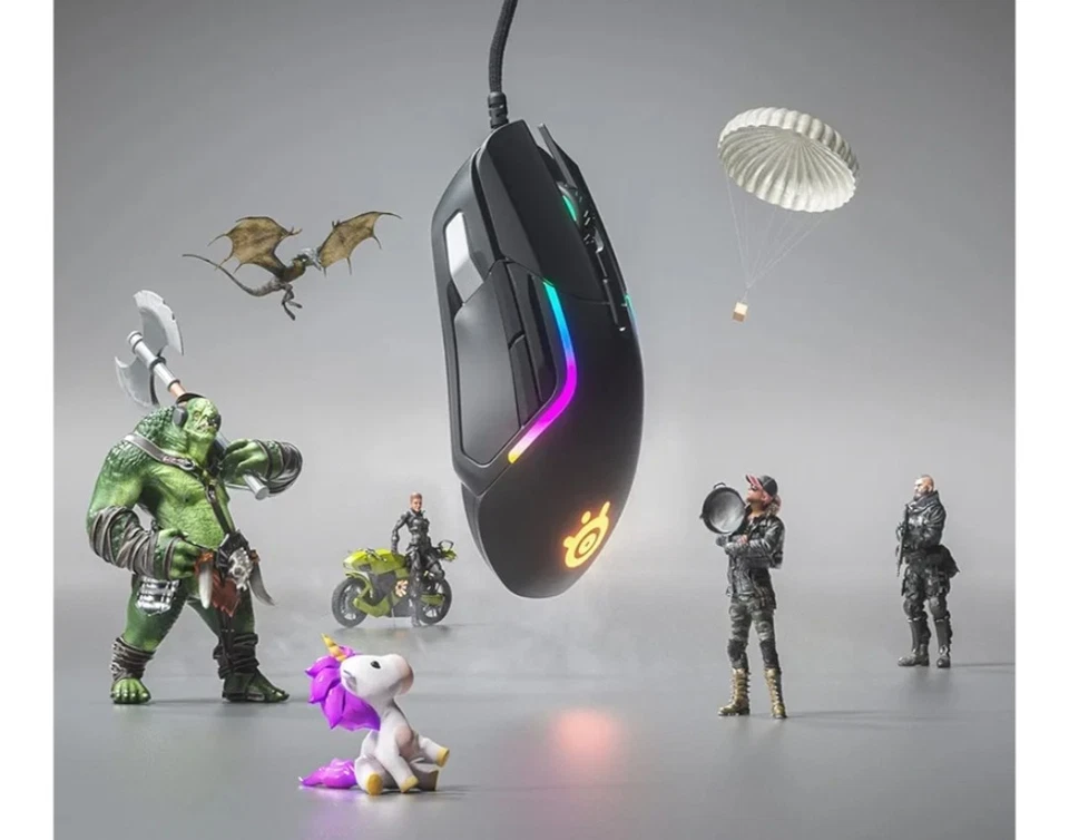 SteelSeries - Rival 5 Wired Optical Gaming Mouse with RGB Lighting - Wired - ... - Image 2 of 4