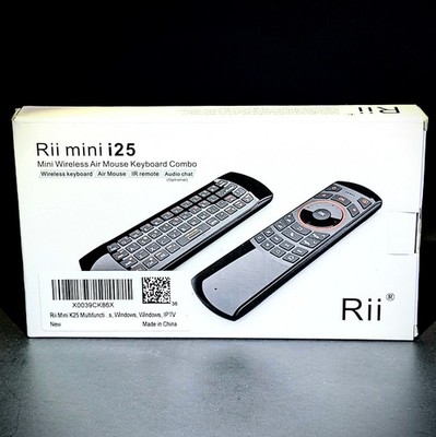 Rii mini i25 Rechargeable Wireless Air Mouse Keyboard Combo Portable Fly IR IPTV