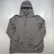 Vuori Hoodie Sweatshirt Mens Medium Sunday Element Performance Stretch Gym Gray