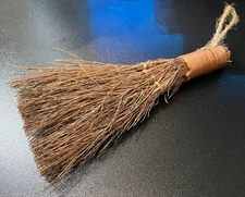 6" Vintage Natural Straw Whisk Broom ~ Farmhouse/Country Decor ~ Loop Hanger