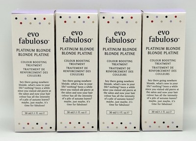 EVO Fabuloso Colour PLATINUM BLONDE Intensifying Conditioner 1.1 oz. 4-Pack