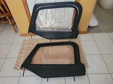 1997-2006 JEEP WRANGLER SOFT TOP DOOR WINDOWS OEM 1 PAIR