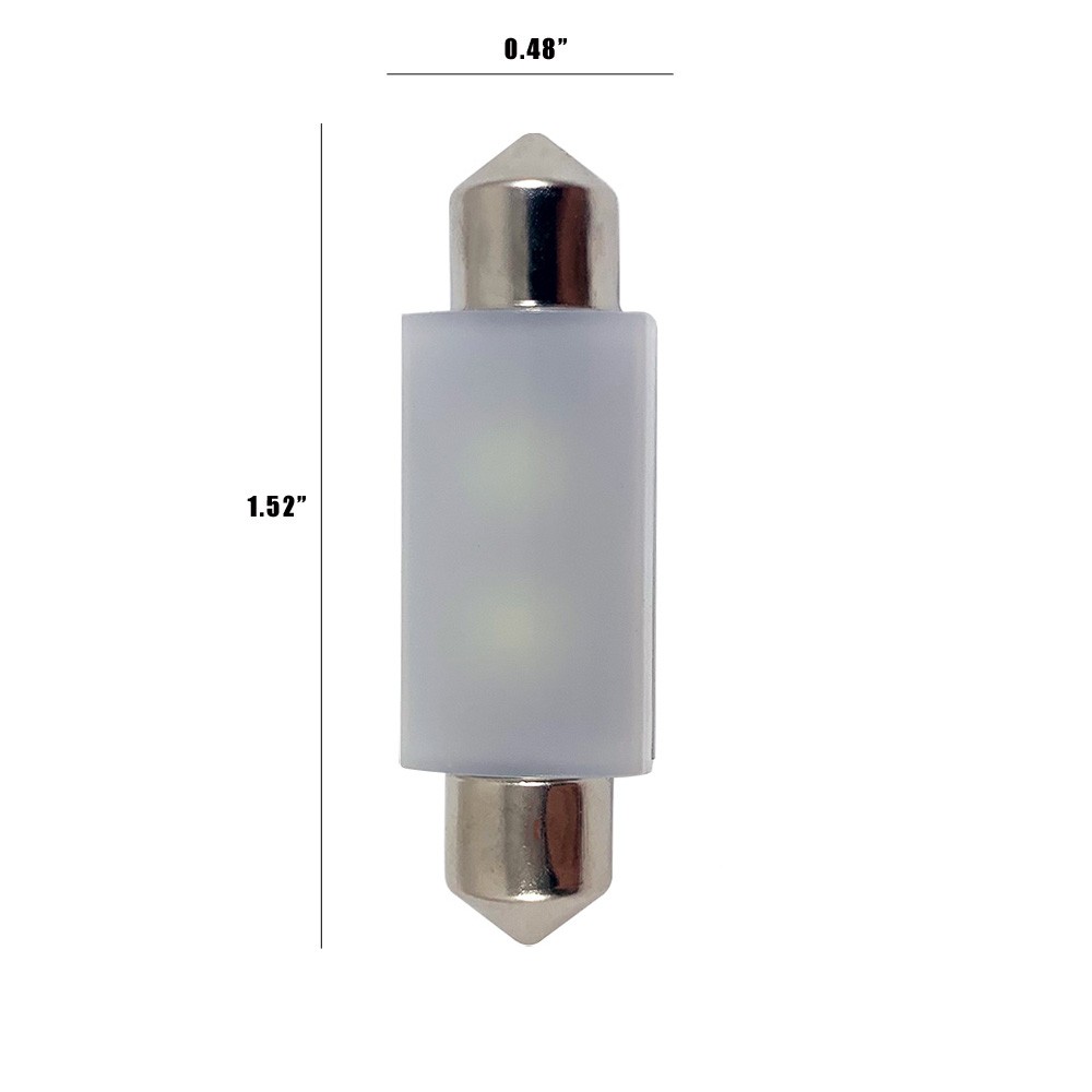BulbAmerica 3910 LED Festoon 39mm 2.5W 12V 90Lm 6500K CAN Bus LED Bulb