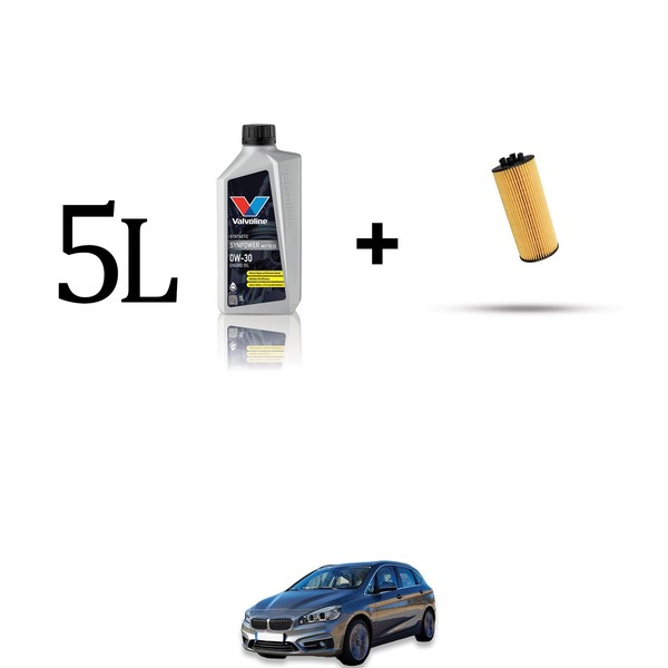 ÖLfilter Kit Und 5L FüR BMW Serie 2 (F44, F45, F46) 214D 70KW Ab 2015-image