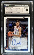 2025-26 Topps Chet Holmgren Real One Auto Autograph #TFRA-CH Thunder CGC 10