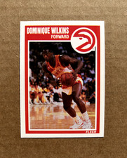 1989-90 Fleer Dominique Wilkins #7.  Atlanta Hawks HOF