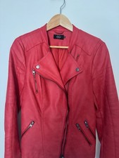 Only Damen Kunstlederjacke Biker, Übergangs,...