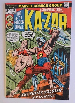 ASTONISHING TALES FEATURING KA-ZAR #19 COMIC BOOK (MARVEL, 1973) BRONZE AGE