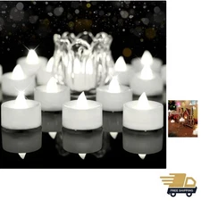 24-Pack Timer Tea Lights Candles Battery Operated, LED Tea Light with Timer, ...