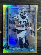 2025 Topps Chrome - Rookies Xavier Legette #211 Gold Refractor 44/50 (RC)