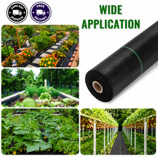 Weed Control Fabric Membrane Garden Ground Cover Barrier Mat 0.6m 1m x 5-15m