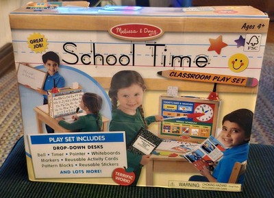 Melissa & Doug School Time! Classroom Play Set Game BRAND NEW