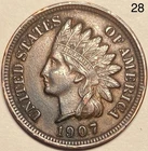 1907 Indian Head Penny Cent