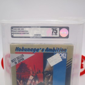 NES Nintendo NOBUNAGA'S AMBITION - VGA GRADED 75 EX+/NM! NEW & Factory Sealed!