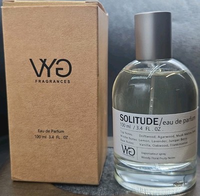 VYG Fragrances Eau De Parfum EDP 100 ML 3.4 SOLITUDE Woody Floral Fruity Notes 