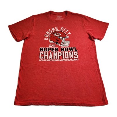 Kansas City Chiefs T-Shirt Men's Size XL Red Short Sleeve Majestic Causal Adults