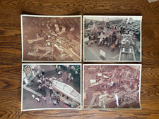 Lot 4 Vintage US Navy Military Photos Aircraft Assembly Facility c.1960s