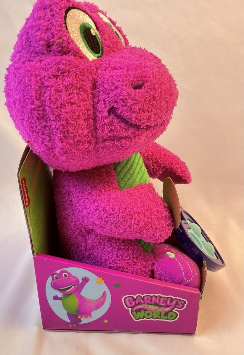 BARNEY'S WORLD Sensory Plush 12” Purple Dinosaur 6 Textures 2025