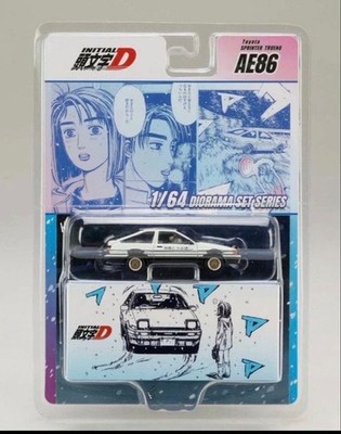 Initial D AE86 Diorama Set with Figure Winter Wheels Special Edition