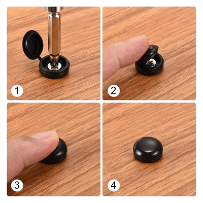 #ad #ad 210Pcs Screw Cover Caps Plastic Hinged Screw Covers Snap Washer Covers Scre... $19.36