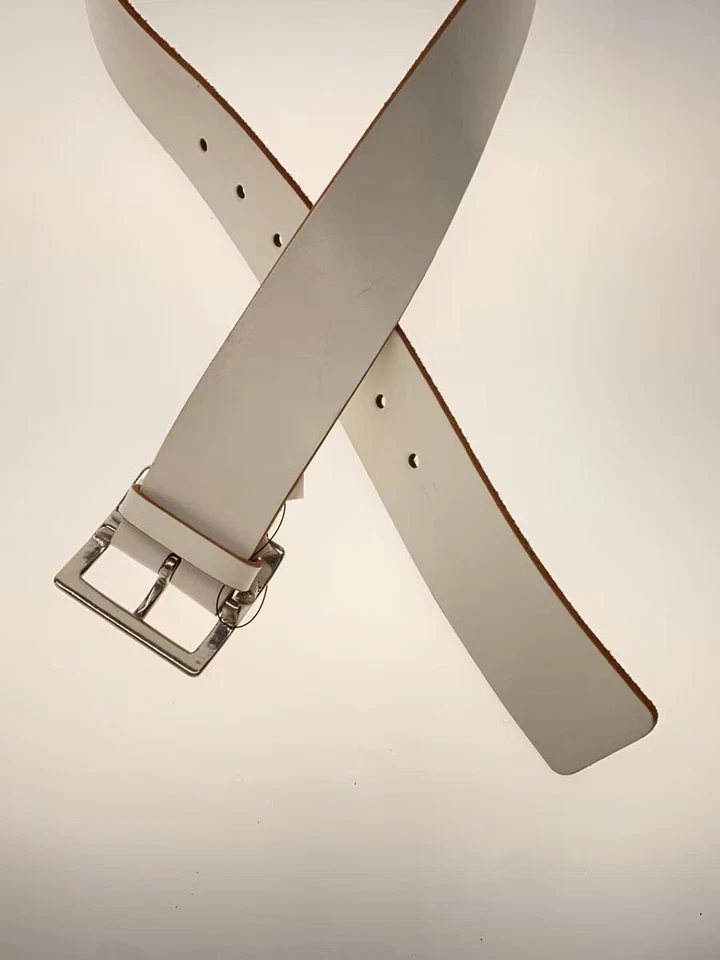 YOHJI YAMAMOTO 男式皮带,尺寸 3,白色,纯色,FB-F06-742 — 第 2/4 张图片