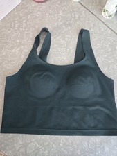 VS PINK Size Medium Wireless Green Comfort Stretch Athleisure Bralette NWOT