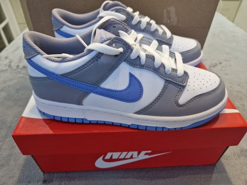 Nike Dunk Low White/Royal Pulse-Cement Grey Größe 6 UK Neu Unisex
