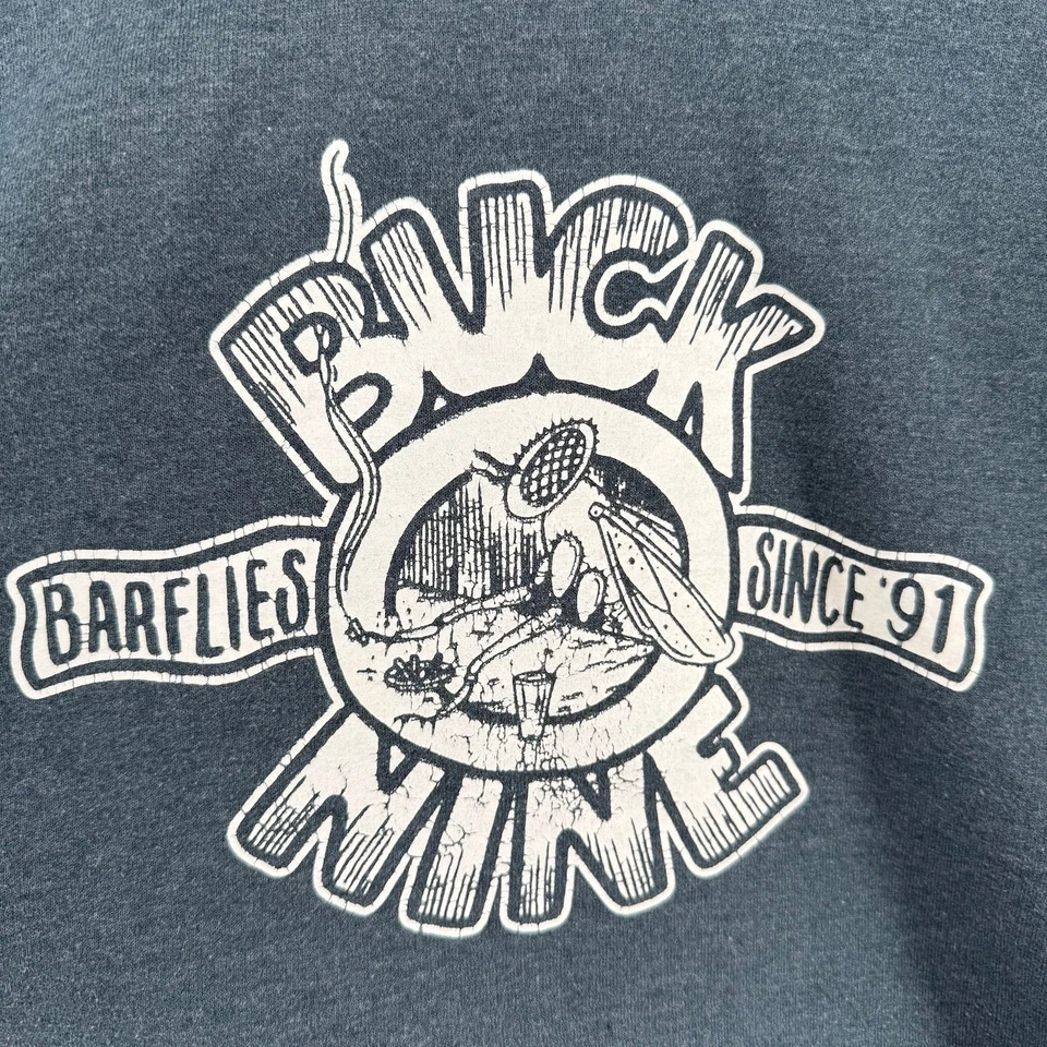 Buck O Nine Band Tee Hoodie Barflies Since 91 Gray Youth XL Ska Punk Music Merch - Image 3 of 4