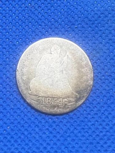 1854 Seated Liberty Quarter With Arrows 90% Silver AG/Good Pre-Civil War #101