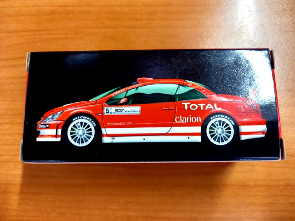 MODELLINO AUTO NOREV PEUGEOT 307 WRC SCALA 1:64 COLORE ROSSO - Immagine 2 di 4