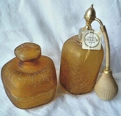 Marcel Franck Paris Toiletten Set Flacons leer 18 und 11 cm - Bild 1 von 4