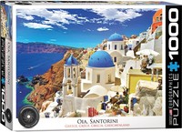 Oia Santorini Griechenland - 1000 Teile Puzzle Format 68X48 Cm